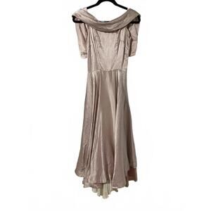 Vintage 1940s Liquid Satin Party Dress